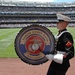 Marine Corps band plays at Yankee Stadium