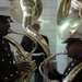 Marine Corps band plays at Yankee Stadium