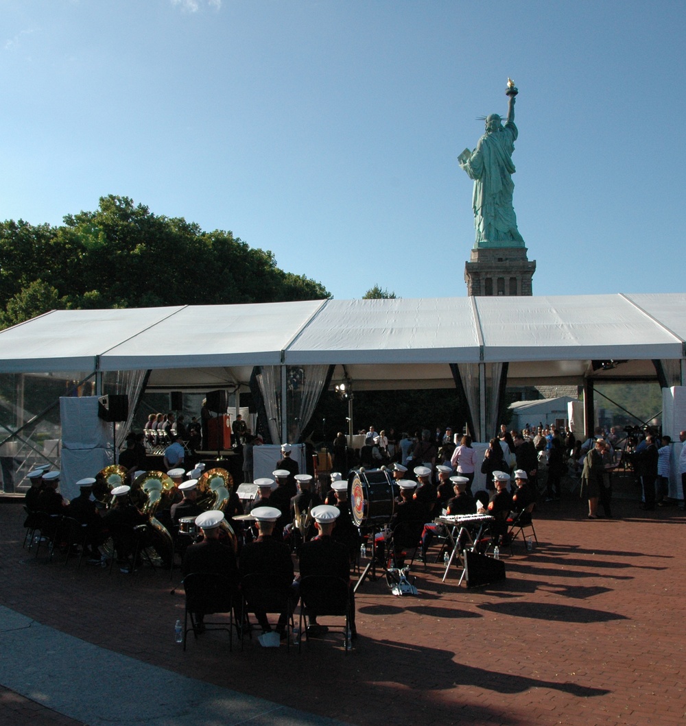 Statue of Liberty Opening and Naturalization Ceremony on Liberty Island