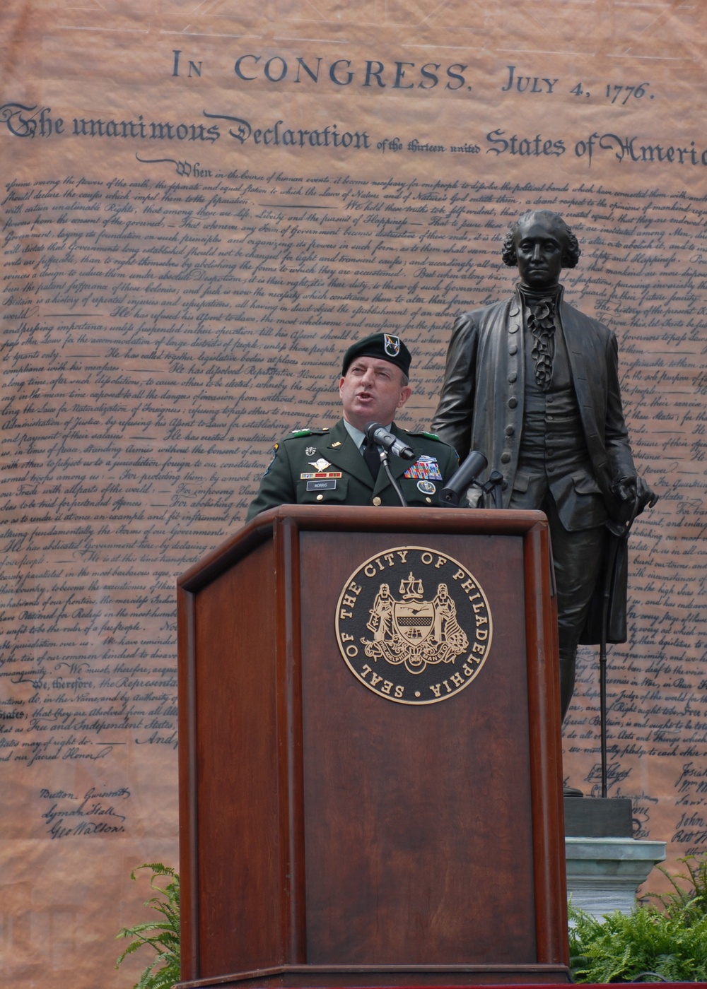 U.S. Army Civil Affairs and Psychological Operations Command (Airborne) Commanding General Highlights Philadelphia's Independence Day Celebration