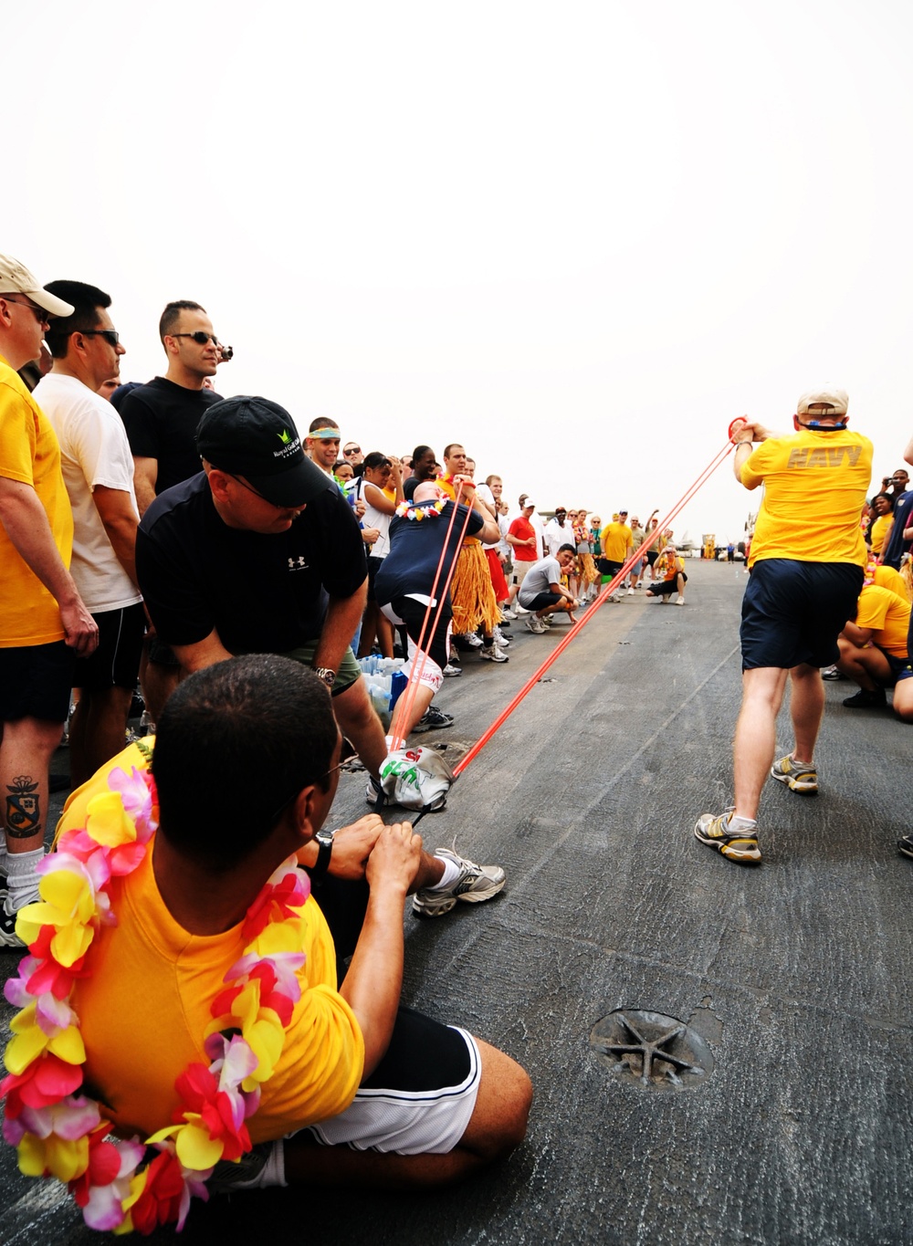 USS Dwight D. Eisenhower Holds Steel Beach Picnic on Independence Day