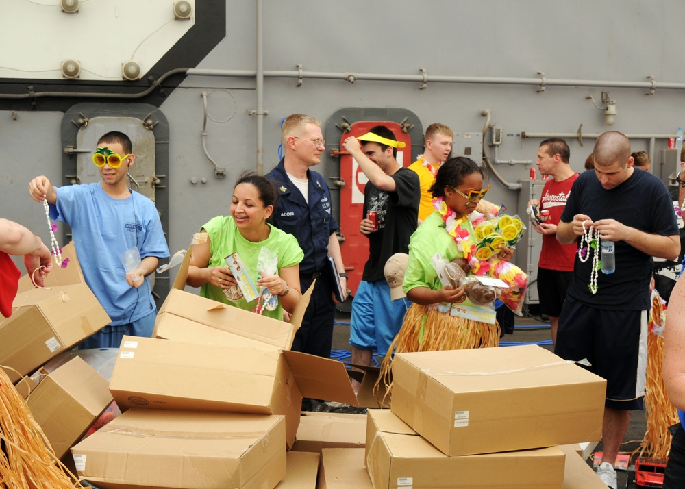 USS Dwight D. Eisenhower steel beach picnic