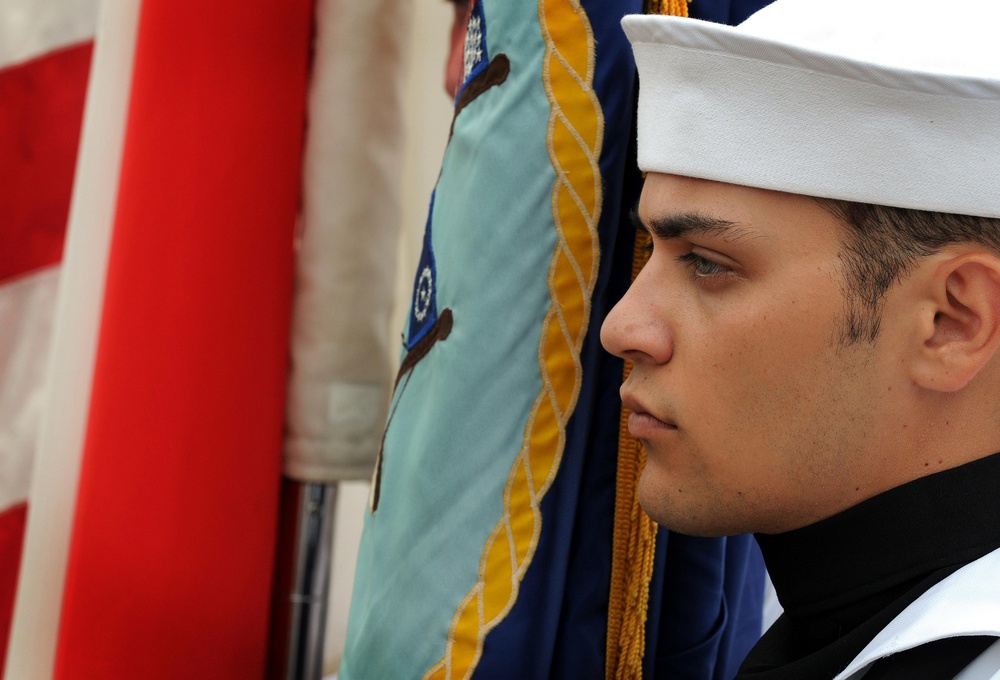 Parading of Colors at Change of Command Ceremony
