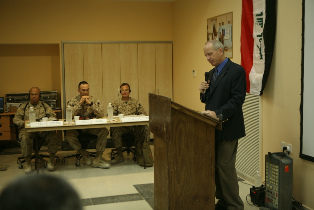 Anbar Province Leaders Meet for Mayor's Conference at Al Asad Air Base