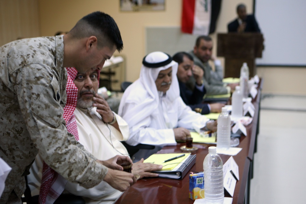 Anbar province leaders meet for Mayor's Conference at Al Asad Air Base