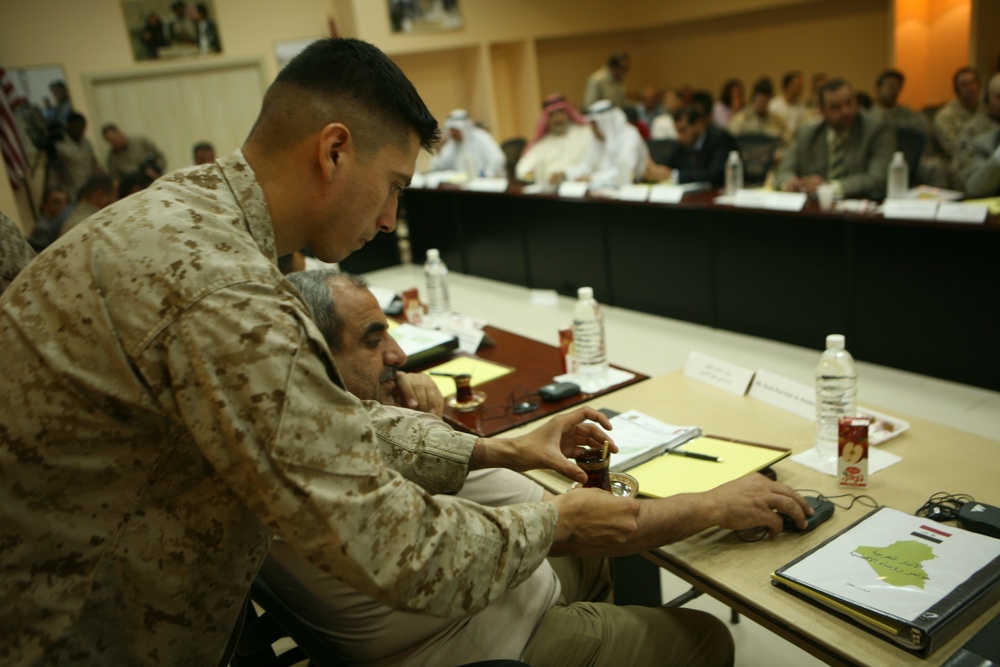 Anbar province leaders meet for Mayor's Conference at Al Asad Air Base