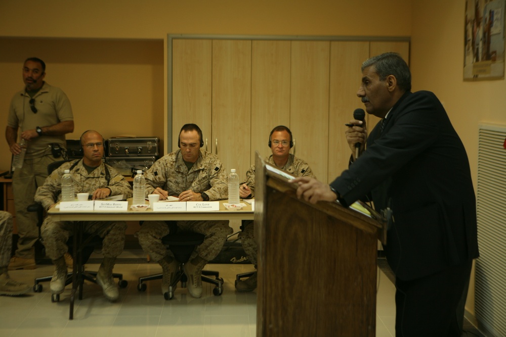 Anbar province leaders meet for Mayor's Conference at Al Asad Air Base