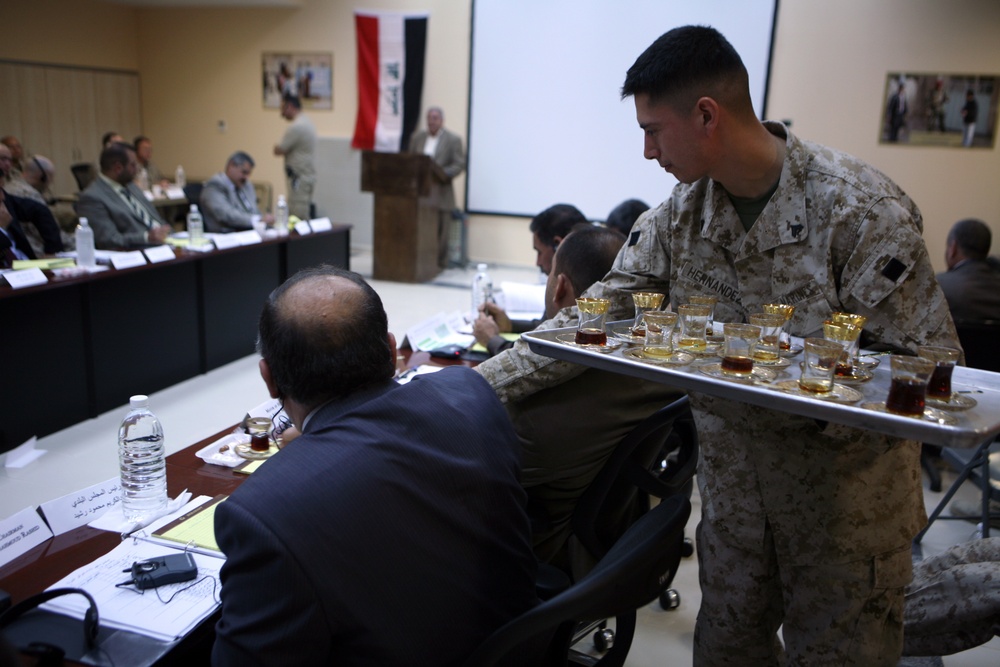 Anbar Province Leaders Meet for Mayor's Conference at Al Asad Air Base