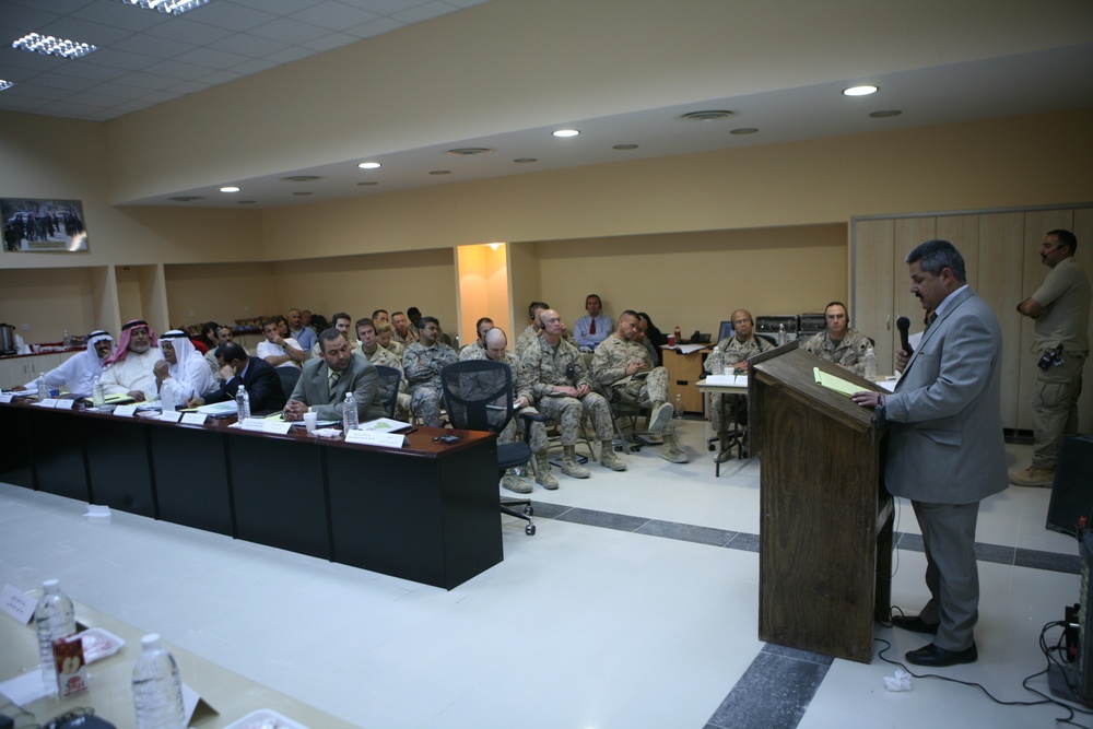 Anbar Province Leaders Meet for Mayor's Conference at Al Asad Air Base