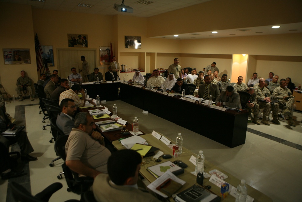 Anbar province leaders meet for Mayor's Conference at Al Asad Air Base