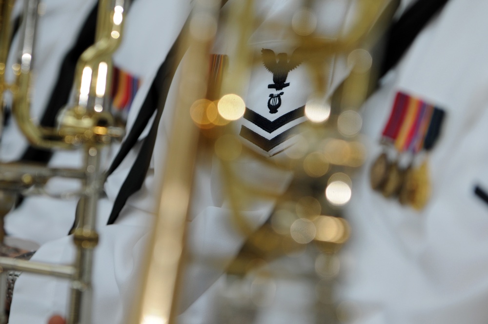 Change of command ceremony at National Museum of Naval Aviation at Naval Air Station Pensacola