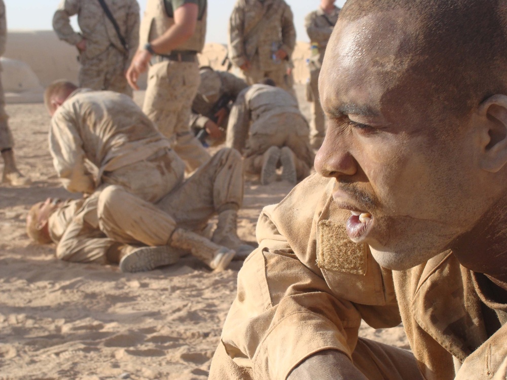 Marines continue to train despite harsh Afghan weather
