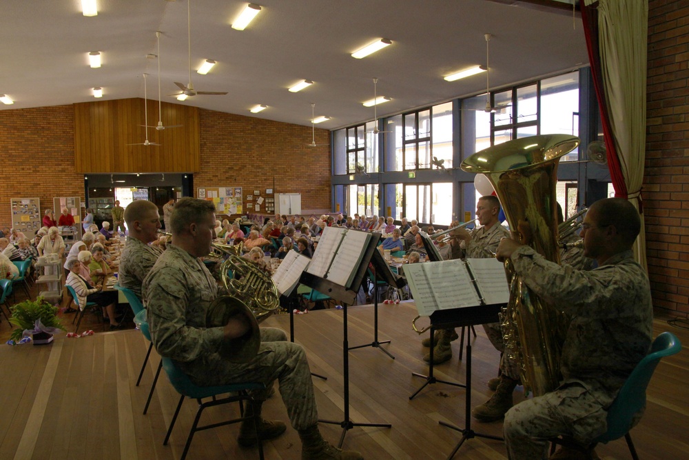 Marine Corps Forces, Pacific band rocks Australia