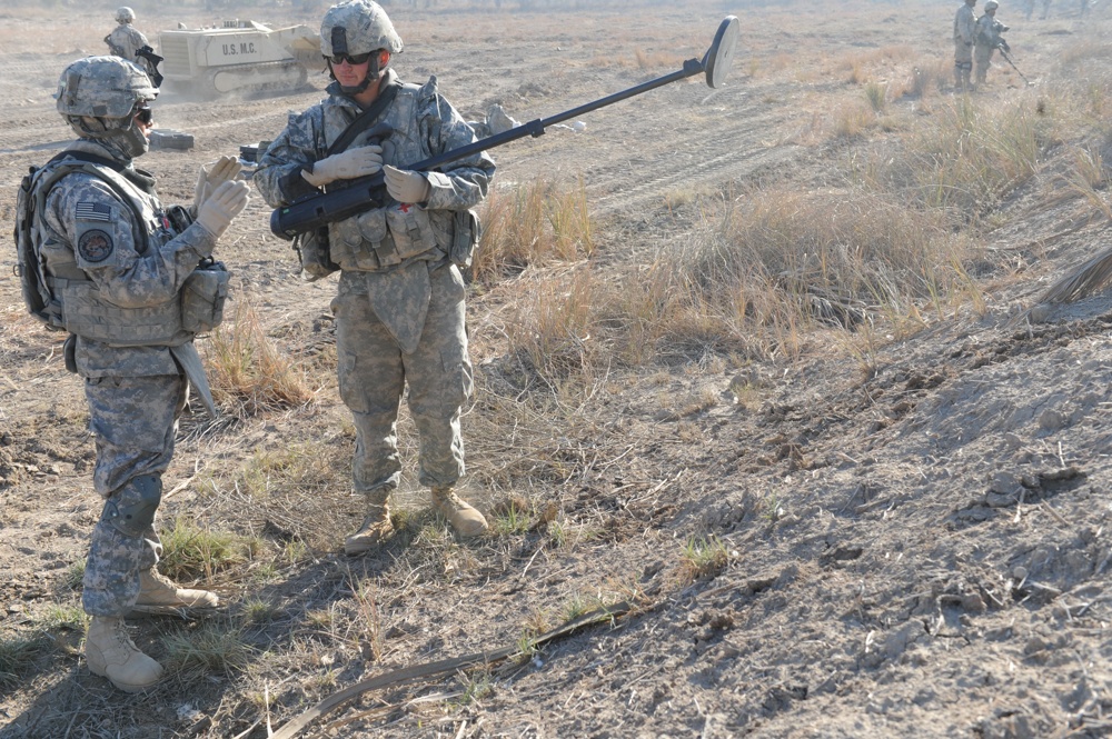 Soldiers conduct controlled burn