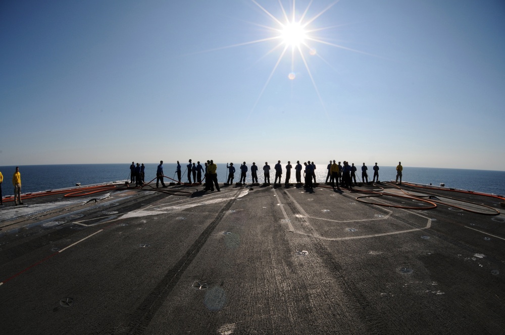 USS Carl Vinson pulls out for sea trials