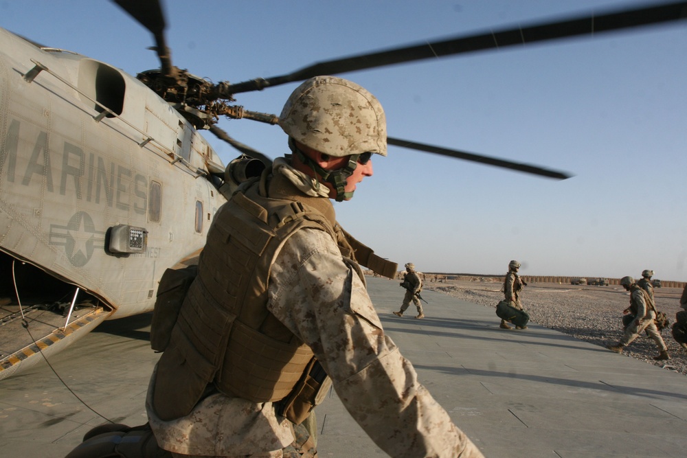 Unloading Gear in Afghanistan