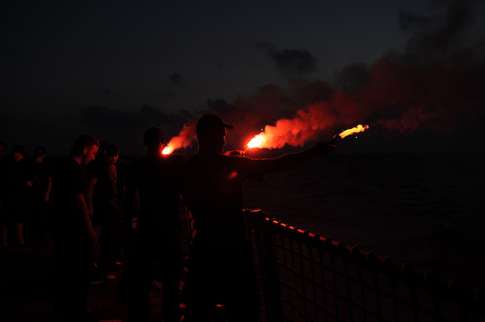 Firing off signaling flares