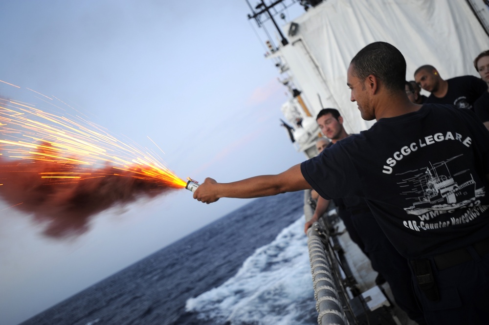 Firing off signaling flares