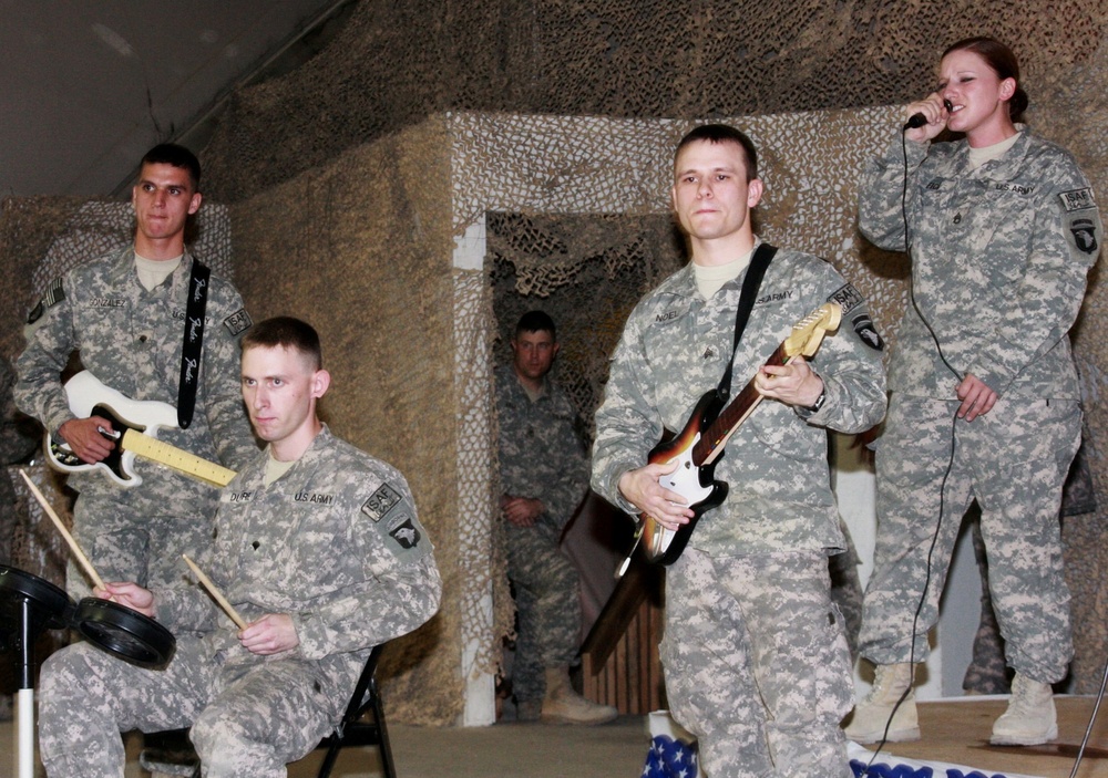 Texas band Flyleaf delivers high spirits to troops overseas