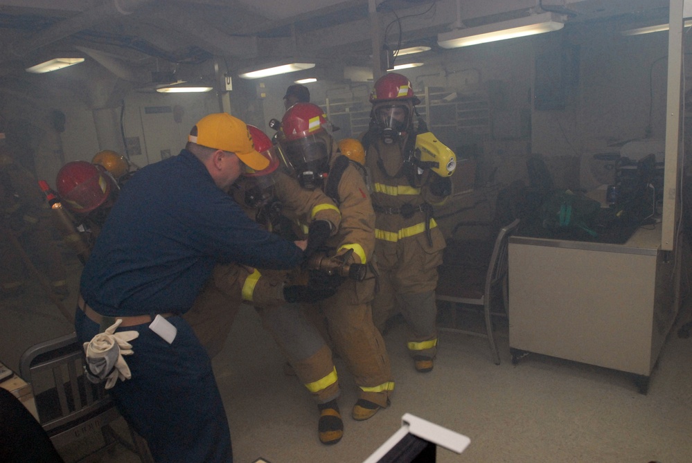 USS Ronald Reagan action