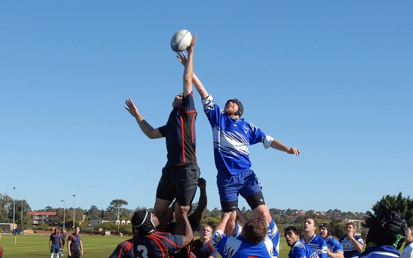 USS George Washington plays Rugdy