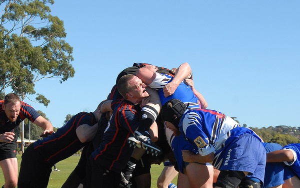 USS George Washington plays Rugdy