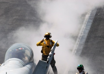 USS Ronald Reagan action
