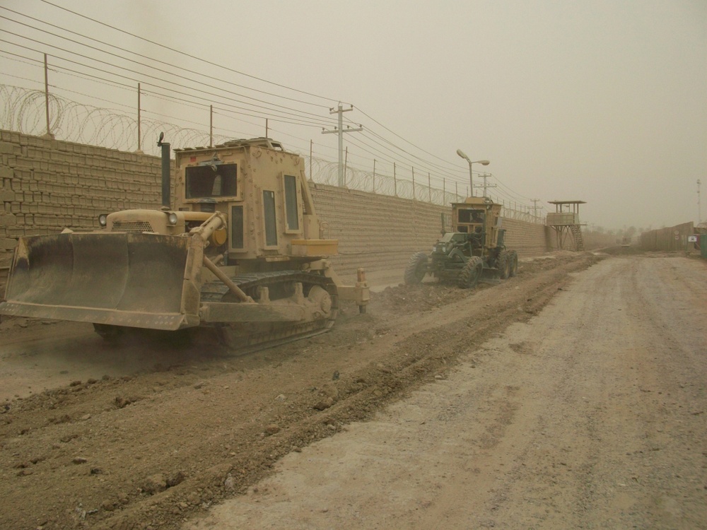 277th Engineers improve Liberty access road