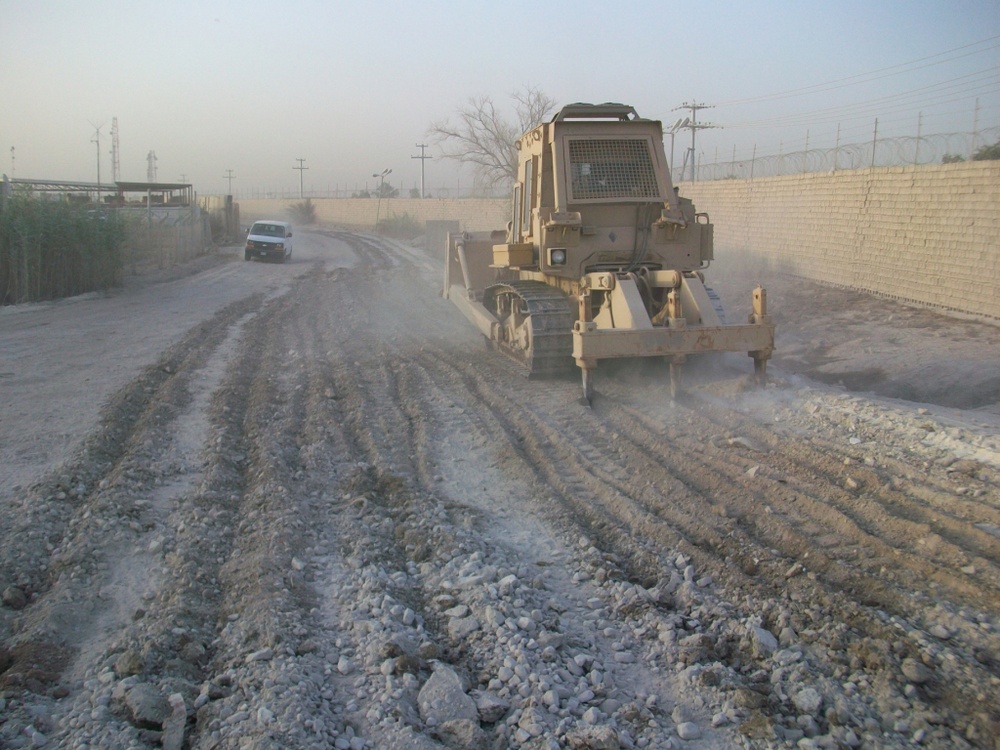277th Engineers improve Liberty access road