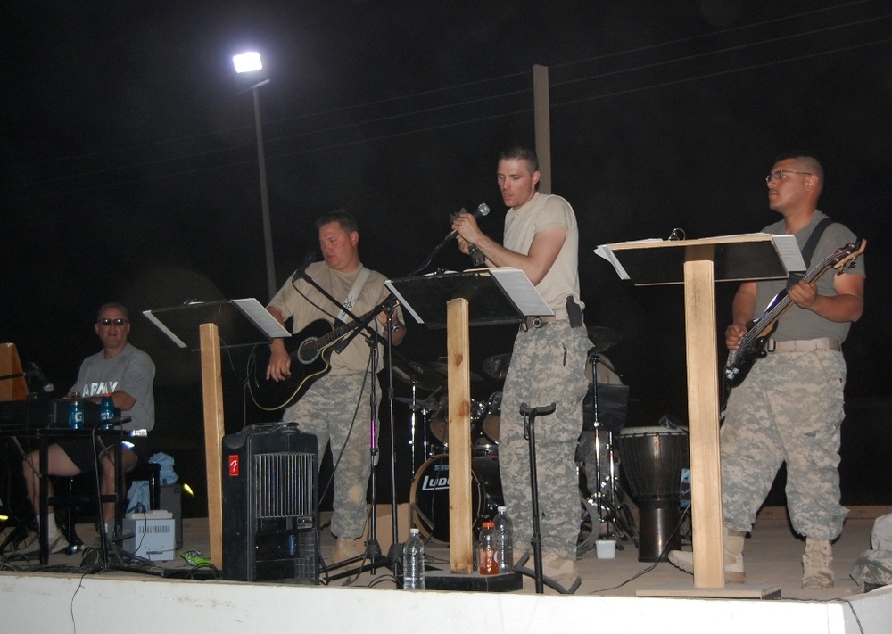 Soldiers 'Seeking Solace' with band in Iraq