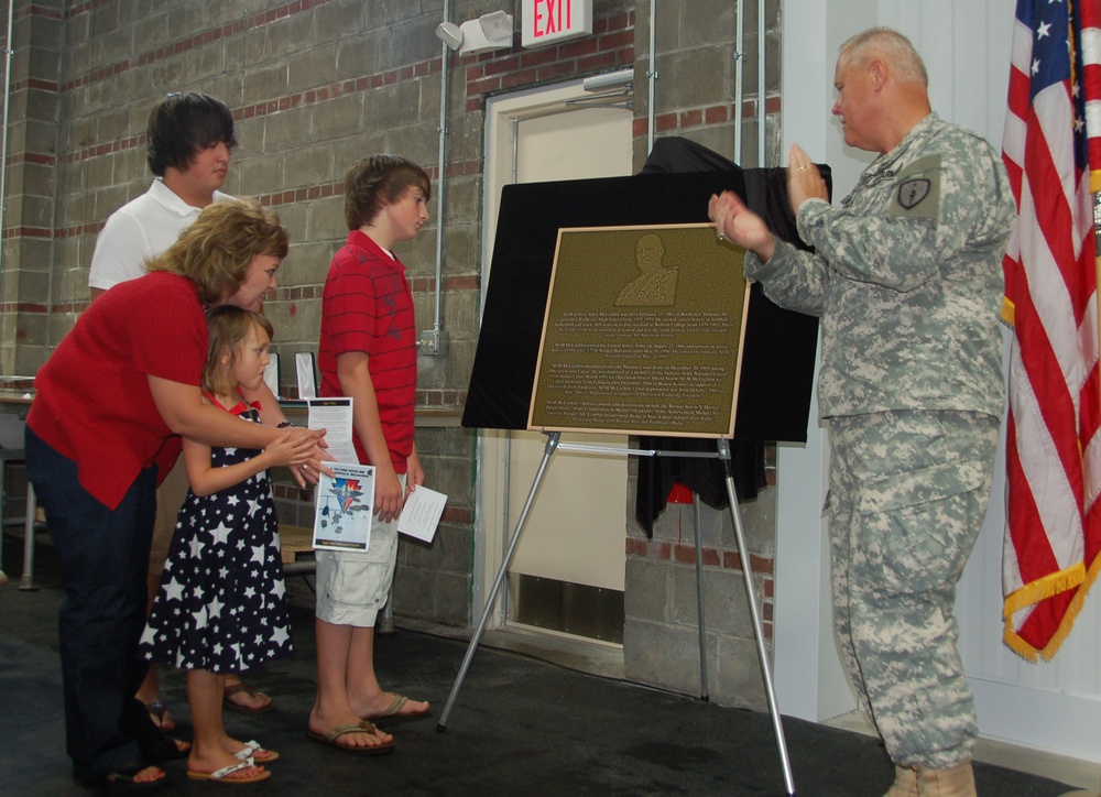 Rigger shed dedicated to fallen Soldier
