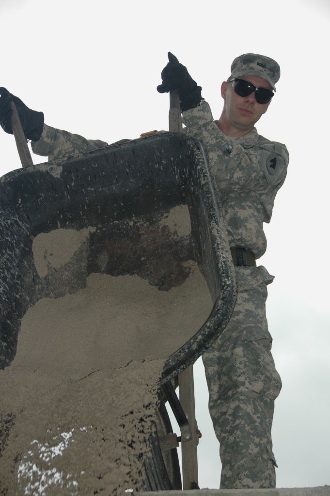 City and Soldiers work together for family fun area