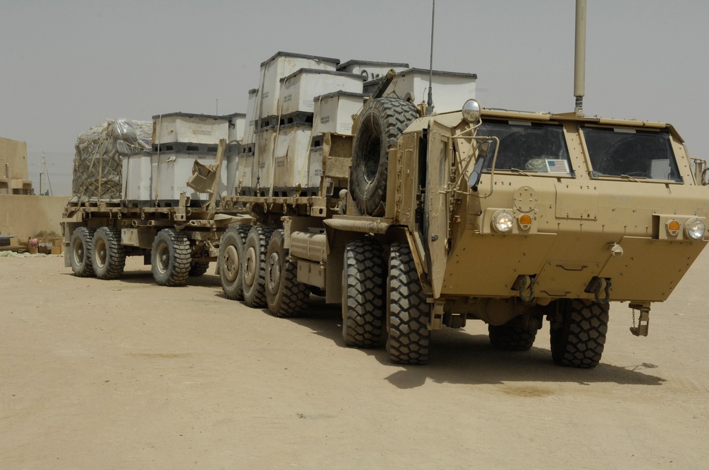 U.S. Soldiers Leave Camp Tarvloski