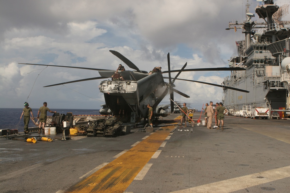 Aviation Combat Element completes wash down before returning home