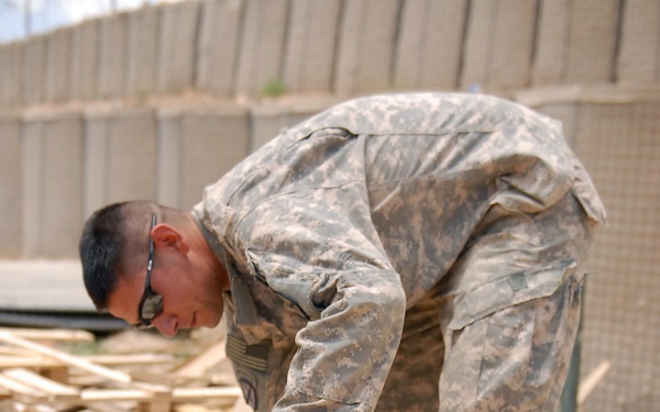 Chosin troops work to expand Combat Outpost, improve morale in Logar province