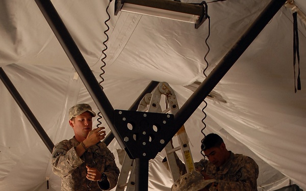 Chosin troops work to expand Combat Outpost, improve morale in Logar province