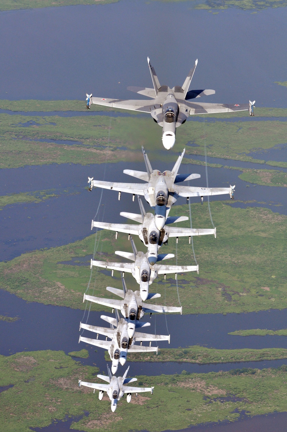 Flying over New Orleans