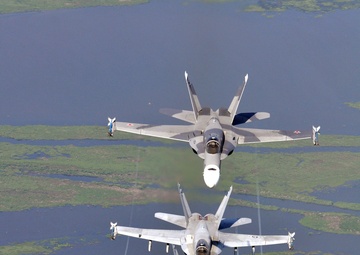 Flying over New Orleans