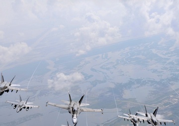 Flying over New Orleans