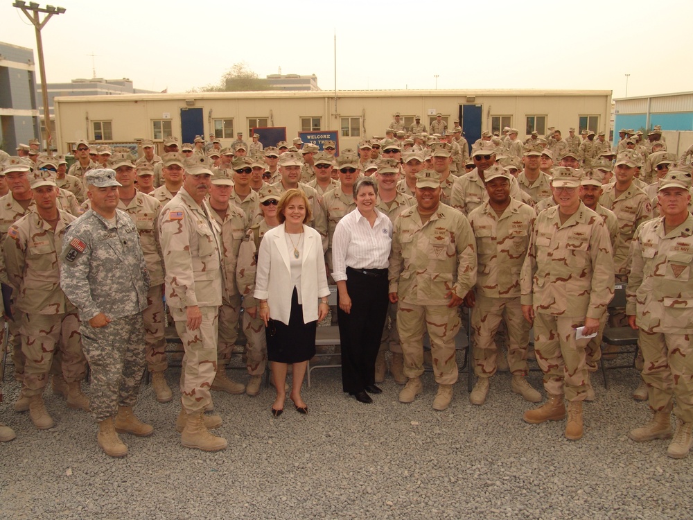 Sec. of Homeland Security Napolitano Visits CTG 56.5 in Kuwait