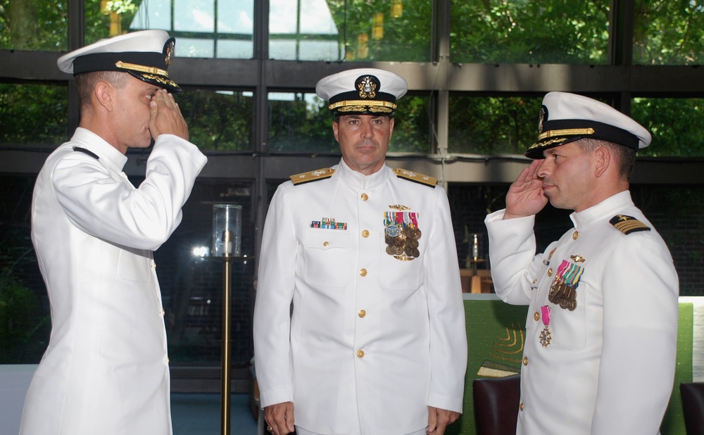 Naval Submarine Base New London's Shepherd change of command ceremony