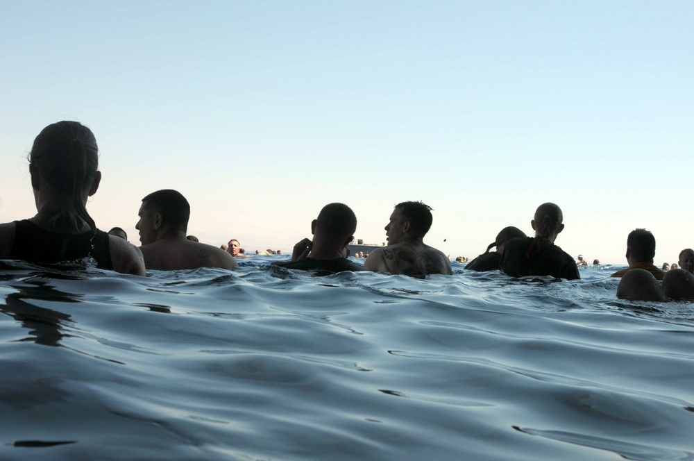 Marines take advantage of swim call