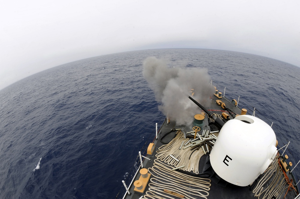 Firing away