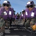 Mass casualty drill on the flight deck aboard USS George Washington