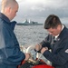 USS Arleigh Burke maneuvering drills