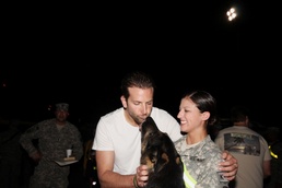 Celebrities a hit with troops in Afghanistan