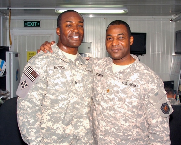 Father and Son Together in Iraq