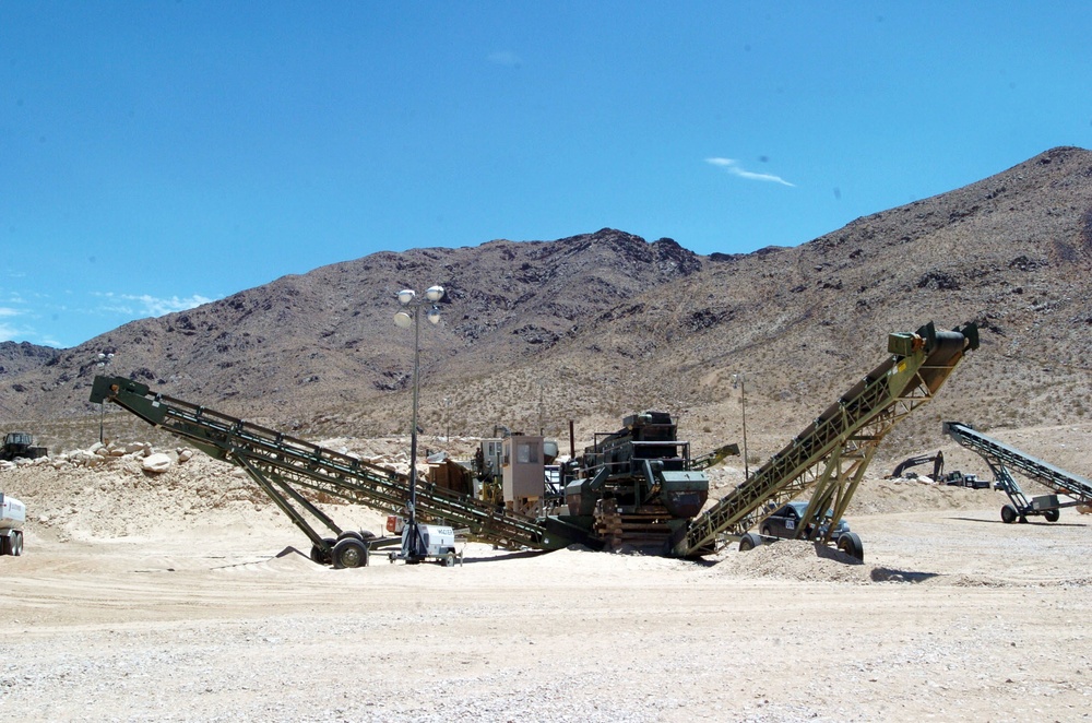 Crushing 12,000 Tons of Rock for Operation Sand Castle 2009