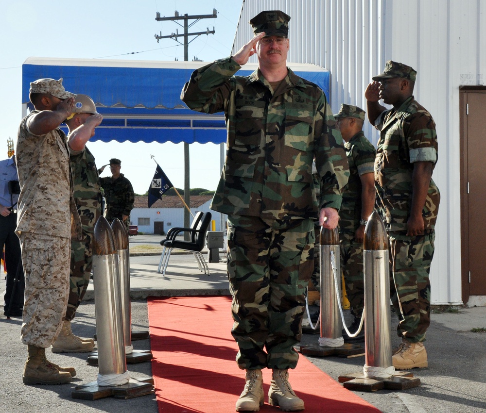 Task Force 68 changes command at Rota