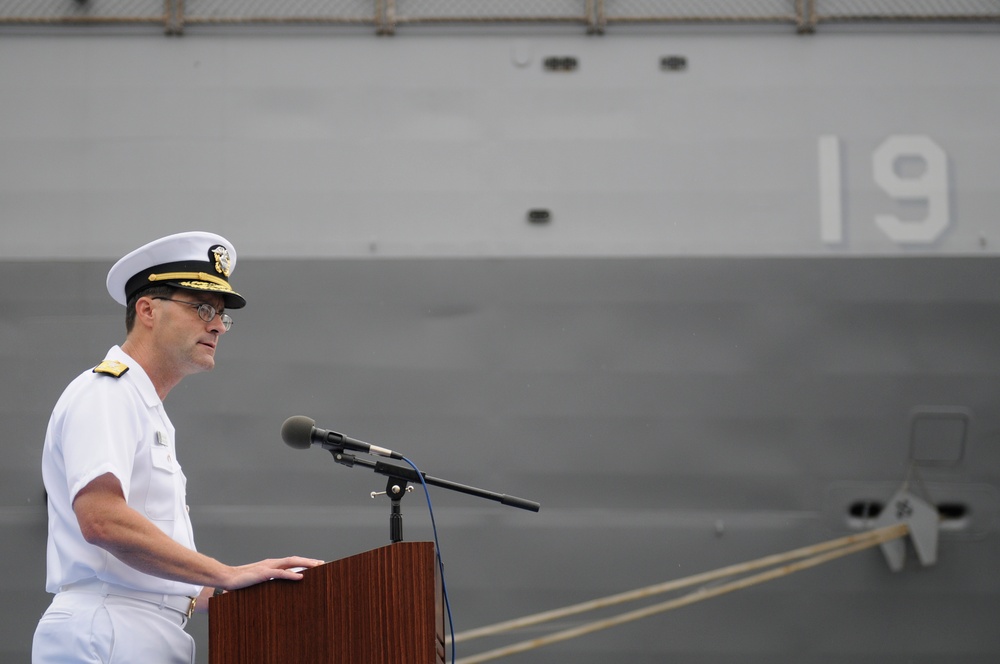 USS Blue Ridge celebrates anniversary of July 1979 arrival in Yokosuka